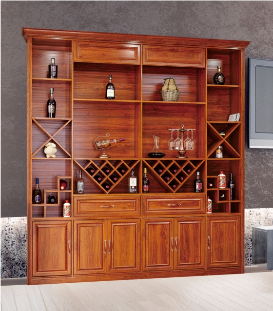 全鋁酒柜-01（風(fēng)格：中式；顏色：金橡）